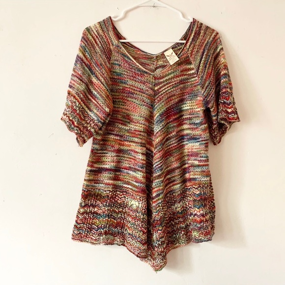 Faded Glory Sweaters - Rainbow Knit Top Shirt